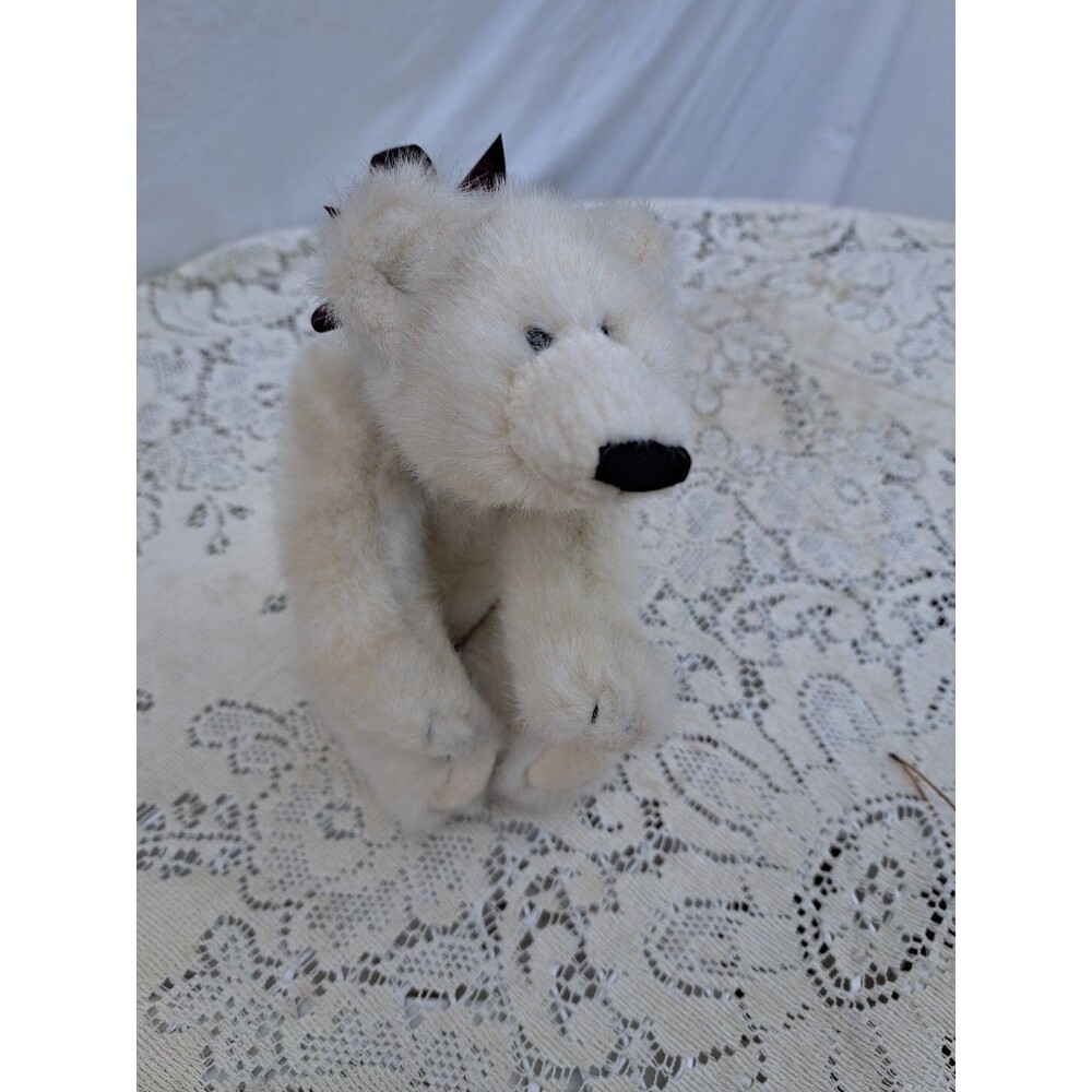Vtg Boyds Collection Ltd  Archive Series 1990-1994 Hinged Polar Bear Ribbon